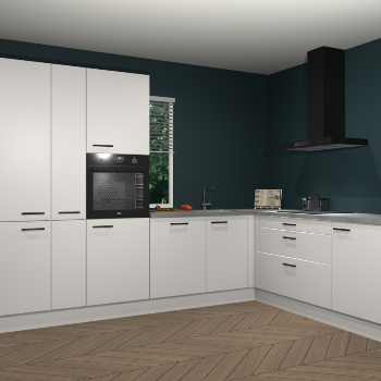 Zijdegrijze keuken India 51163