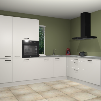 Zijdegrijze keuken India 51164