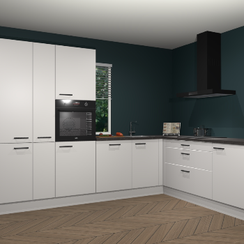 Zijdegrijze keuken India 51169