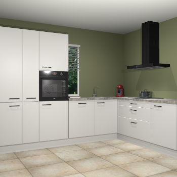 Zijdegrijze keuken India 51176