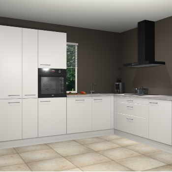 Zijdegrijze keuken India 51178