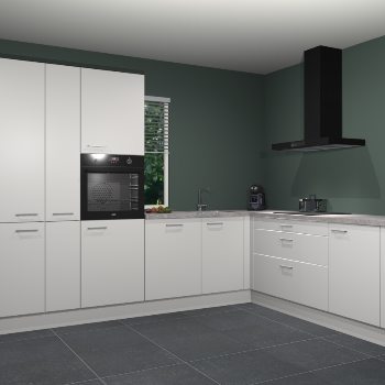 Zijdegrijze keuken India 51179