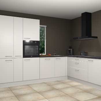 Zijdegrijze keuken India 51184