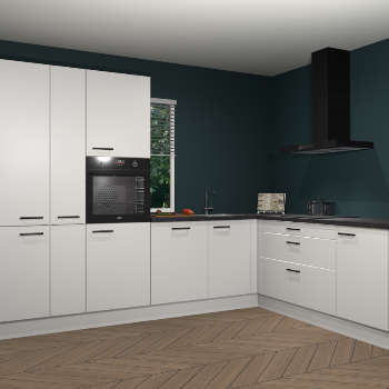 Zijdegrijze keuken India 51187