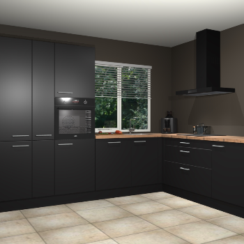 Zwarte keuken India 51347