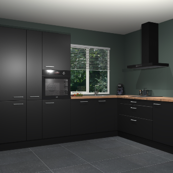 Zwarte keuken India 51348