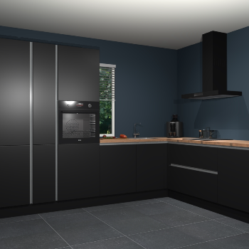 Zwarte greeploze keuken India 51349