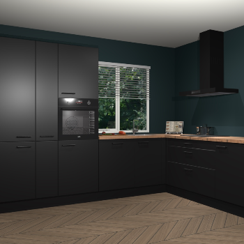 Zwarte keuken India 51350