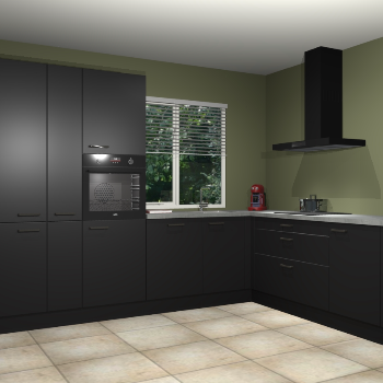 Zwarte keuken India 51415