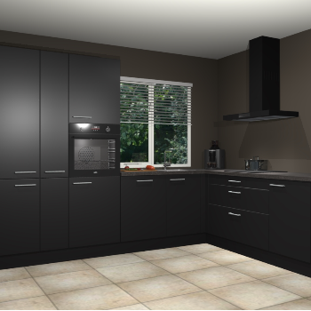 Zwarte keuken India 51418