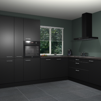 Zwarte keuken India 51419