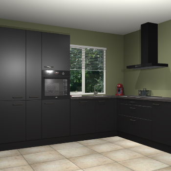 Zwarte keuken India 51423