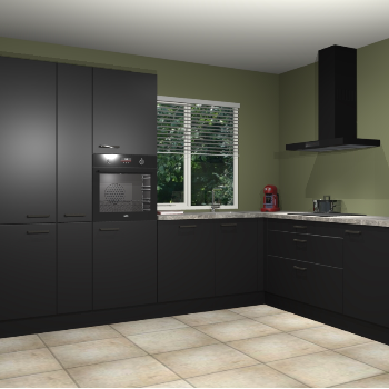 Zwarte keuken India 51431