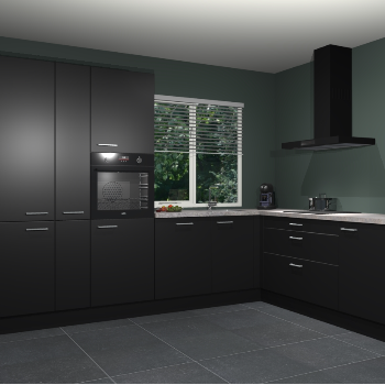 Zwarte keuken India 51435