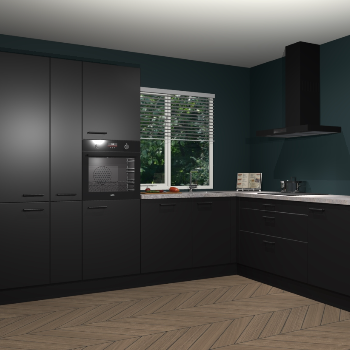 Zwarte keuken India 51439