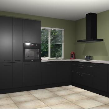 Zwarte keuken India 51440