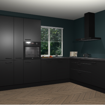 Zwarte keuken India 51449