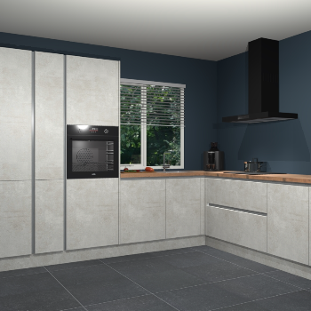 Beton Opaal greeploze keuken India 51552