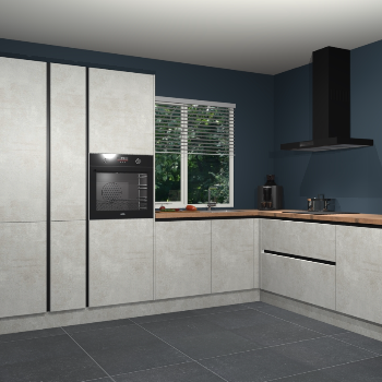 Beton Opaal greeploze keuken India 51555