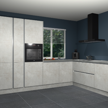 Beton Opaal greeploze keuken India 51591