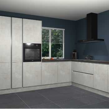 Beton Opaal greeploze keuken India 51597