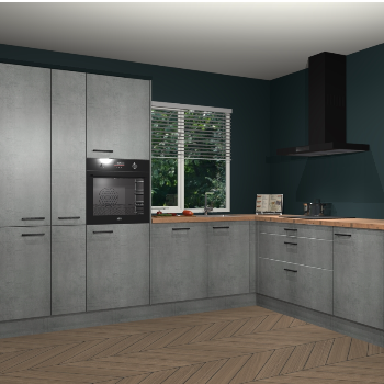 Beton Parelgrijs keuken India 51679