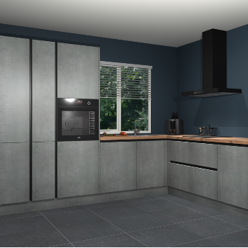 Beton Parelgrijs greeploze keuken India 51681