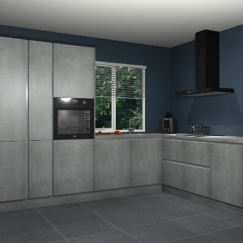 Beton Parelgrijs greeploze keuken India 51685