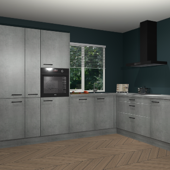 Beton Parelgrijs keuken India 51686