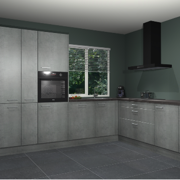 Beton Parelgrijs keuken India 51690