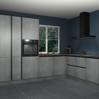 Beton Parelgrijs greeploze keuken India 51694