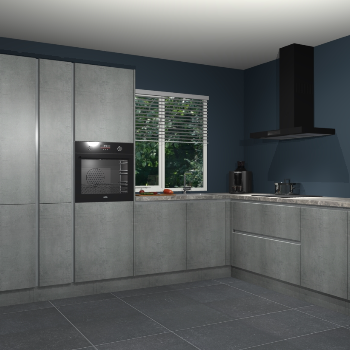 Beton Parelgrijs greeploze keuken India 51697