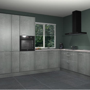 Beton Parelgrijs keuken India 51702