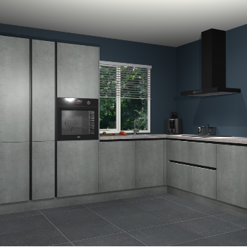 Beton Parelgrijs greeploze keuken India 51709