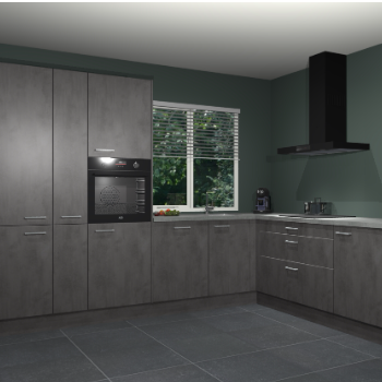 Beton Antraciet keuken India 51855