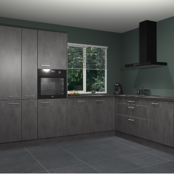 Beton Antraciet keuken India 51861