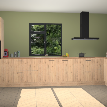 Madera natuur keuken Lille 52522