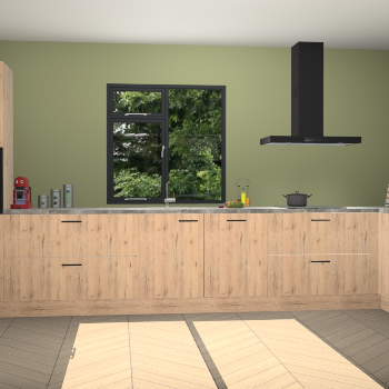 Madera natuur keuken Lille 52540