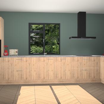 Madera natuur keuken Lille 52543