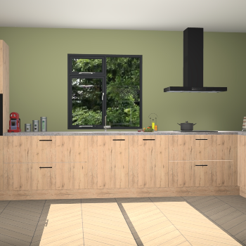 Madera natuur keuken Lille 52546