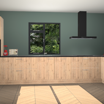 Madera natuur keuken Lille 52549