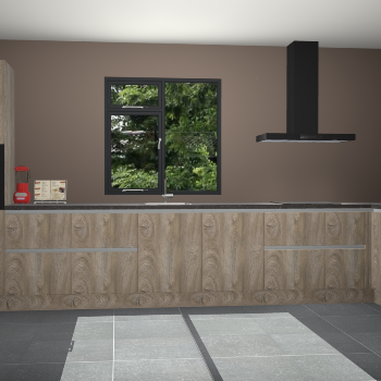 Cantaro eiken greeploze keuken Lille 52697