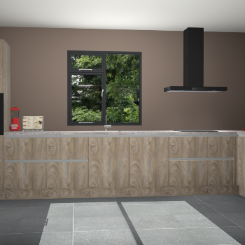 Cantaro eiken greeploze keuken Lille 52709