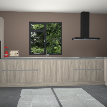 Vuren greeploze keuken Lille 52871