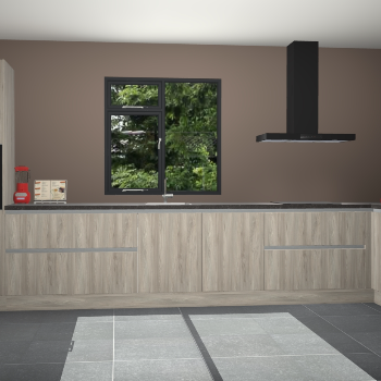 Vuren greeploze keuken Lille 52877