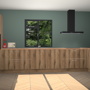 Goud eiken keuken Lille 53045