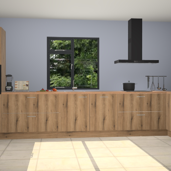 Goud eiken keuken Lille 53046