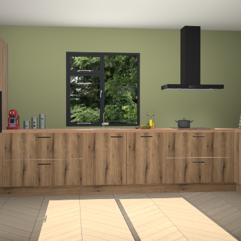 Goud eiken keuken Lille 53048