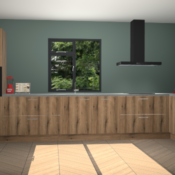 Goud eiken keuken Lille 53059