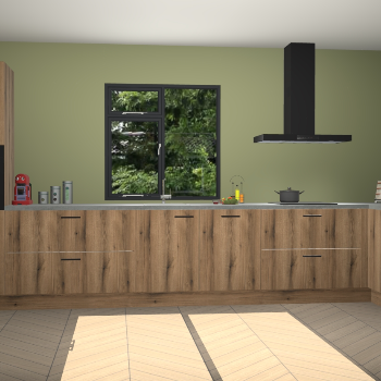 Goud eiken keuken Lille 53062